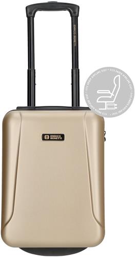 Enrico Benetti Handbagage koffer / Underseater / Trolley 40 x 28 x 20 cm - Edmonton - Champagne