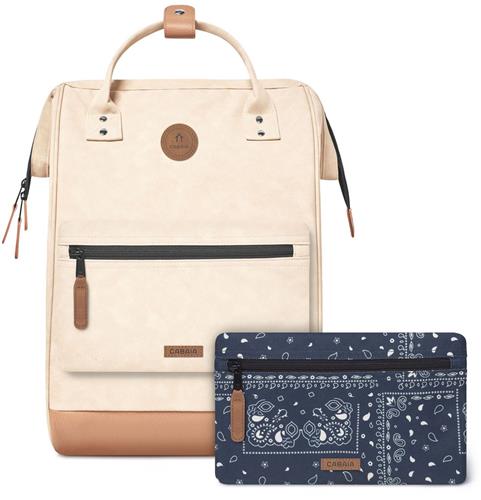 CABAIA vrije tijd rugzak rugzak met laptopvak Adventurer Vegan Nubuck Backpack Andenne beige