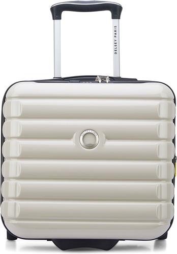 DELSEY PARIS Trolley met laptopvak Shadow 5.0 Expandable Underseater 2 wheel Ivoire Crème 37cm