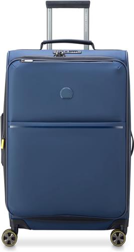 Delsey Turenne Soft - 68 cm Vergrootbare Reiskoffer - Blauw