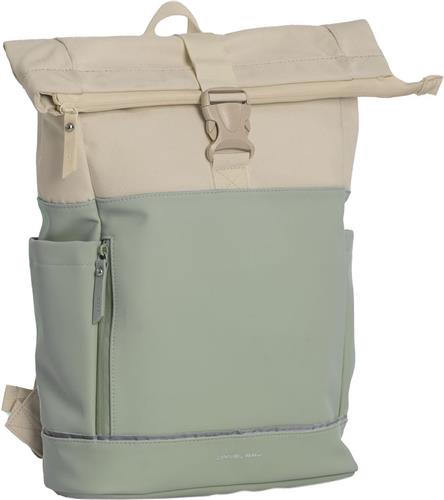 Daniel Ray Pittsburgh Rolltop Laptop Rugzak Waterproof - 15,6 inch - Mintgroen / Beige