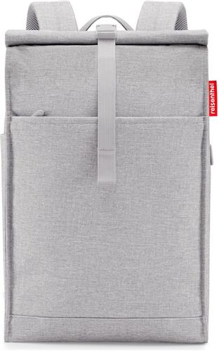 Reisenthel Urban Rolltop Rugzak - Laptopvak - 16L - Twist Sky Rose Grijs