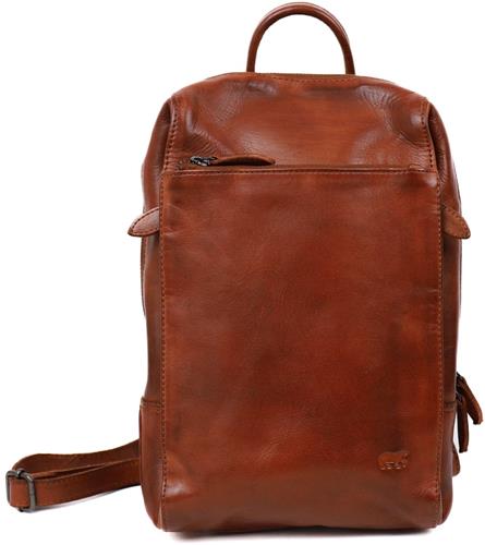 Bear Design Sil Leren Rugzak - Cognac