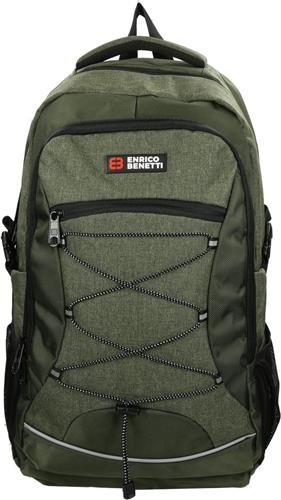 Enrico Benetti Yellow Stone laptoprugzak 17" - 62128 - Olijfgroen