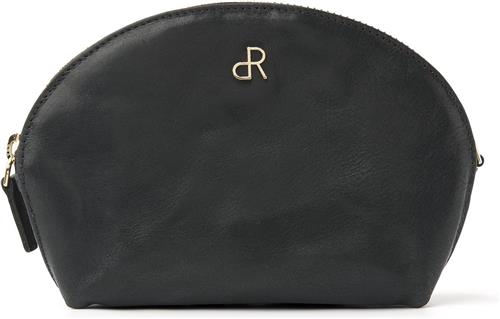 Make-up tasje met spiegel van dR Amsterdam | Klein make-up etui | Spiegeltasje leer | Dames make-up tasje | Compact etui voor make-up en 3 creditcards Milan - 28630 Black