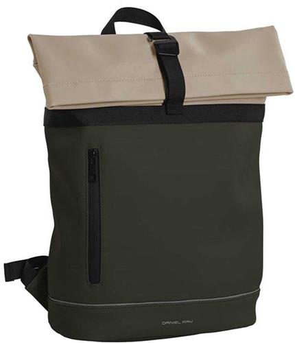 Daniel Ray Rockhampton Rolltop Rugtas Waterproof PU Moss Groen