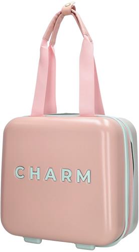 Charm London Capetown - Beautycase Verzorgingskoffer - Koffer Top Reisaccessoire - TSA Cijferslot - Lichtroze