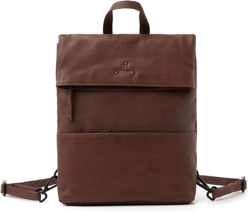 Rugtas van dR Amsterdam | Rugtas leer dames | Leren tas | Leren rugzak | Leren rugzak dames | Rugzak leer | Leren rugzakje dames | Leren rugtas heren | Leren rugzak heren | Leren rugzak laptop | Tampa - 933693 Brown
