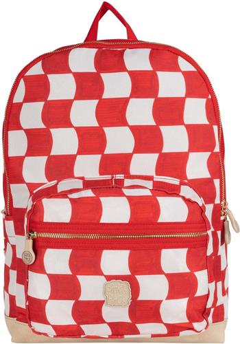 Pick & Pack Rugzak Birds Backpack 21L Check It Out Red Veelkleurig