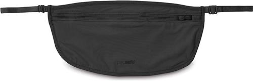 Pacsafe Geheime Heuptas - 13 x 27 x 0.3 cm - RFID-blokkerend - Waterafstotend - Wasbaar - Zwart