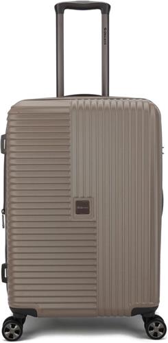 Decent Tourister Middelgrote Koffer - 66 cm - 65/80 Liter - Expandable - TSA Slot - Taupe