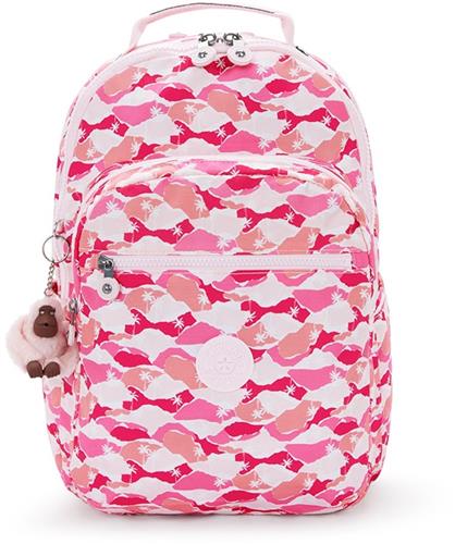 Kipling Seoul Lap 15 Rugzak Pink Palm