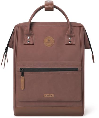 CABAIA vrije tijd rugzak rugzak met laptopvak Adventurer Vegan Nubuck Backpack 18L Carcassone bruine