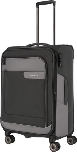 Travelite Viia 4 Wiel Trolley M Expandable Anthracite