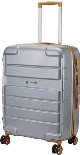 Carlton Tornado Spinner Handbagage koffer 55 cm - Zilver
