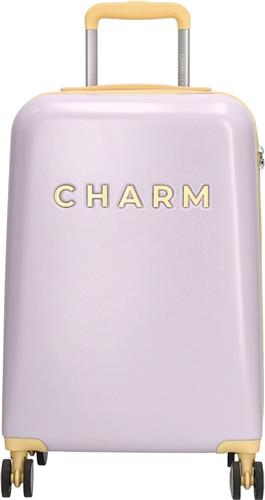 Charm London Capetown Handbagage Koffer - 55 cm - 42 Liter - TSA Slot - Lila