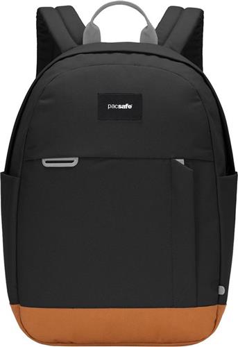 Pacsafe GO Backpack - 15 L - Rugzak - RFID-blokkerend - Anti-diefstal - Geschikt voor 13-inch laptop - Zip Clip - Beveiligde Reistas - Gerecycled Polyester - Zwart