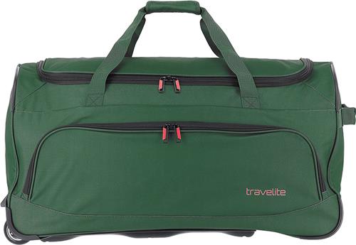 Travelite Reistas met wielen / Trolley - 89 Liter - Basics - Donker Groen