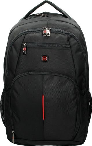 Enrico Benetti Cornell Laptop Rugzak 17 inch - 47082 - Zwart