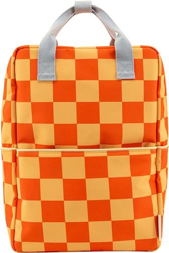 Sticky Lemon Farmhouse Backpack Large Checkerboard pear jam - ladybird red