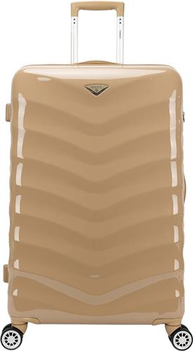 Decent Harde Koffer / Trolley / Reiskoffer - 77 cm (Extra Large) - ExclusivoOne - Beige
