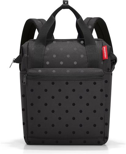 Reisenthel Allrounder R Schouder/ Rugtas - 12L - Glossy Dots Zwart