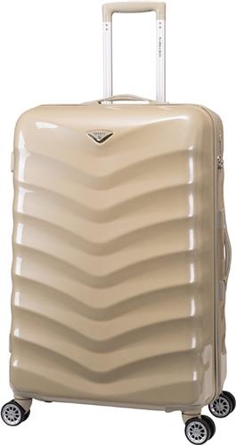 Decent Harde koffer / Trolley / Reiskoffer - 77 cm (Extra Large) - ExclusivoOne - Champagne