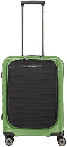 Travelite Mooby 4 Wiel Trolley S Frontpocket Green