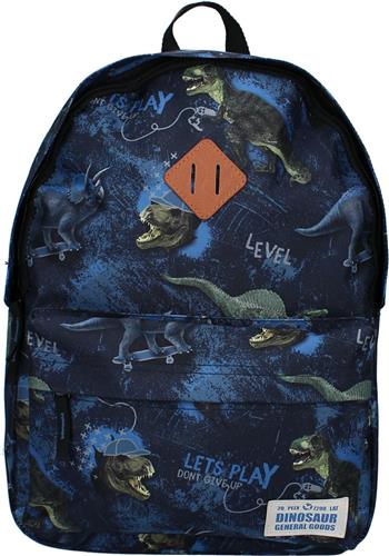 Skooter Dinogames - Rugzak - Schooltas jongen - Blauw - Dino
