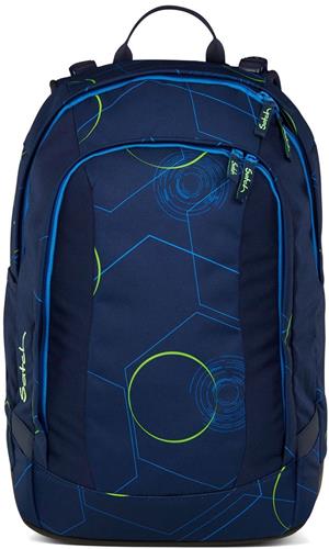 satch Schoolrugzak met laptopvak Air Blue Tech Donkerblauw