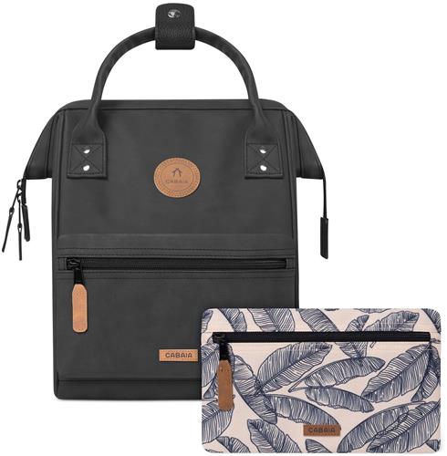 CABAIA vrije tijd rugzak rugzak met laptopvak Adventurer Vegan Nubuck Backpack 10L Le Havre antraciet