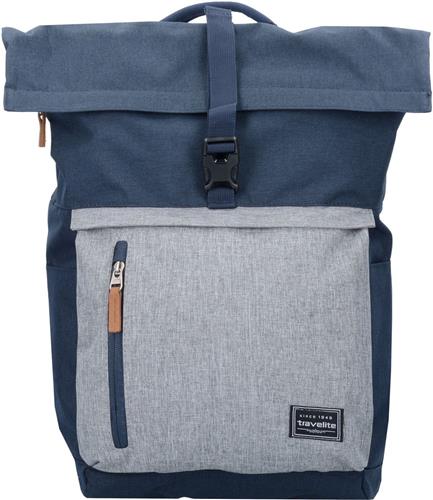 Travelite Basics Rollup Backpack Navy/Grey