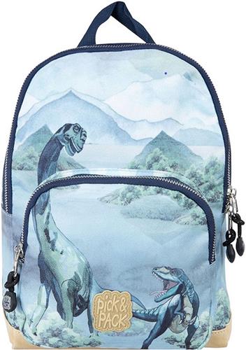 Pick & Pack Rugzak - Alles over Dinos kinderrugzak - Maat S - dusty groen