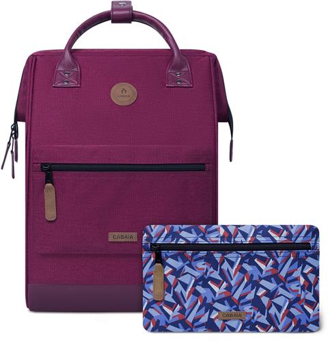 CABAIA vrije tijd rugzak rugzak met laptopvak Adventurer Melanged Backpack 23L Santiago De Cuba (rood)paars
