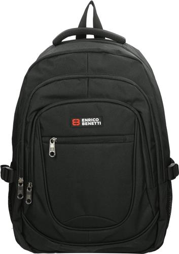 Enrico Benetti Hamburg Laptop Rugzak - 17" Laptop, 35,5 liter - 62125 - Zwart