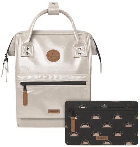 CABAIA vrije tijd rugzak rugzak met laptopvak Adventurer Iridescent Backpack 10L Honolulu crème