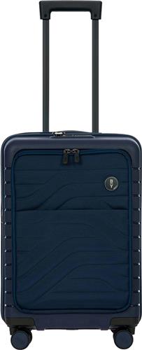 BRIC'S met laptopvak Ulisse Cabin Trolley Expandable 39 L Ocean Blue Donkerblauw 55cm