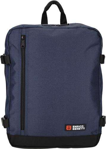 Enrico Benetti Amsterdam Underseater / Cabin Rugzak - 17 inch laptop, 24L - 54687 - Donkerblauw