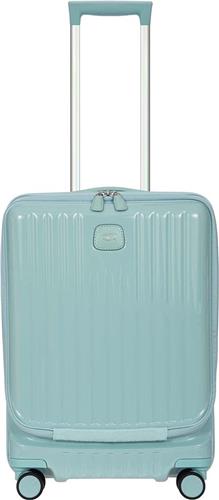 BRIC'S met laptopvak Positano Trolley Light Blue Lichtblauw 50cm