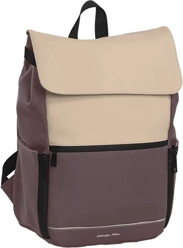 Daniel Ray Tacoma Laptop Rugzak Waterproof - 14 inch - Oudpaars / Kaki