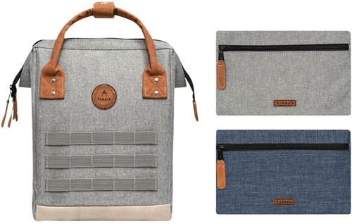 CABAIA vrije tijd rugzak rugzak met laptopvak Adventurer Melanged Backpack 10L New - York grijs