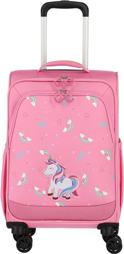 travelite Trolley Minimover Kidstrolley 4 Wheel Unicorn Roze 55cm
