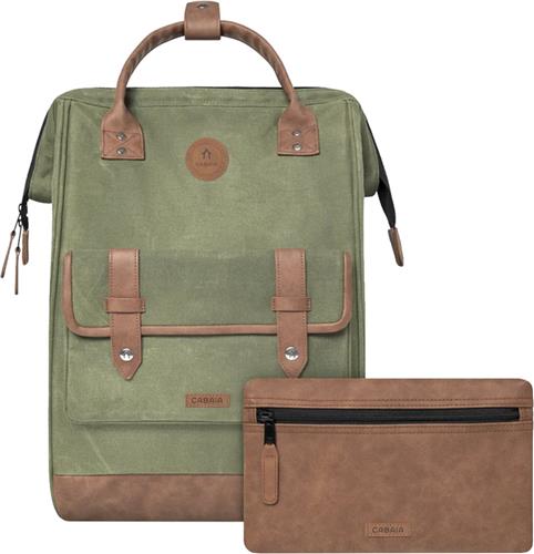 Cabaia laptoprugzak / Rugtas / Schooltas - 15 inch - Adventurer Large - Groen