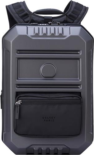DELSEY PARIS Rugzak Rempart Expandable Hybrid Backpack 22L Anthrazit Donkergrijs