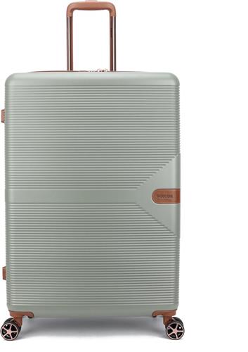 Decent Stella Grote Koffer - 77 cm -108 Liter - TSA Slot - Lichtgroen