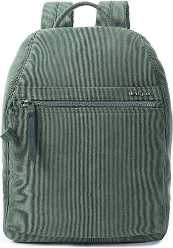 Hedgren Vrije tijd rugzak Rugzak Inner City Vogue Backpack Large RFID Corduroy Duck Green Donkergroen