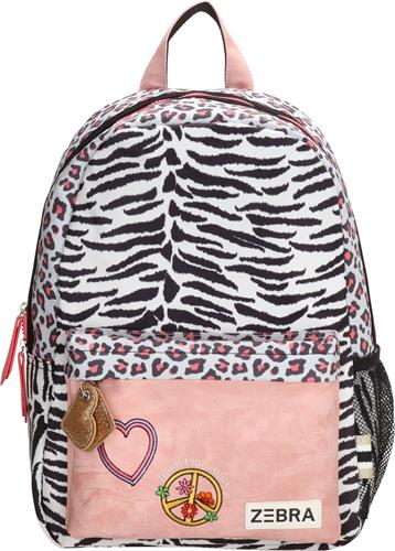 Zebra Trends Girls Rugzak - Panter wit/roze