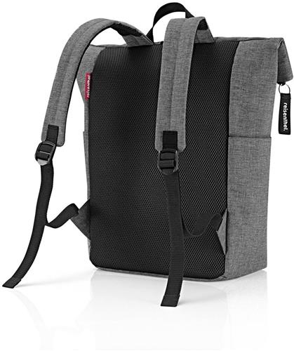 Reisenthel Rolltop Backpack Rugzak - 15,6 Inch laptop - 22L - Twist Silver Grijs
