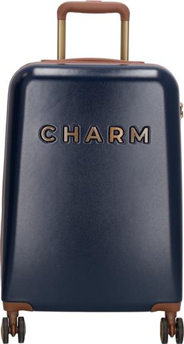 Charm London Capetown Handbagage Koffer - 55 cm - 42 Liter - TSA Slot - Blauw