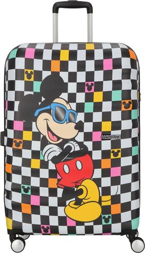 American Tourister Reiskoffer - Wavebreaker Disney Spinner (4 wielen ) 77/28 cm - Mickey Check - 96 l - 4.2 kg